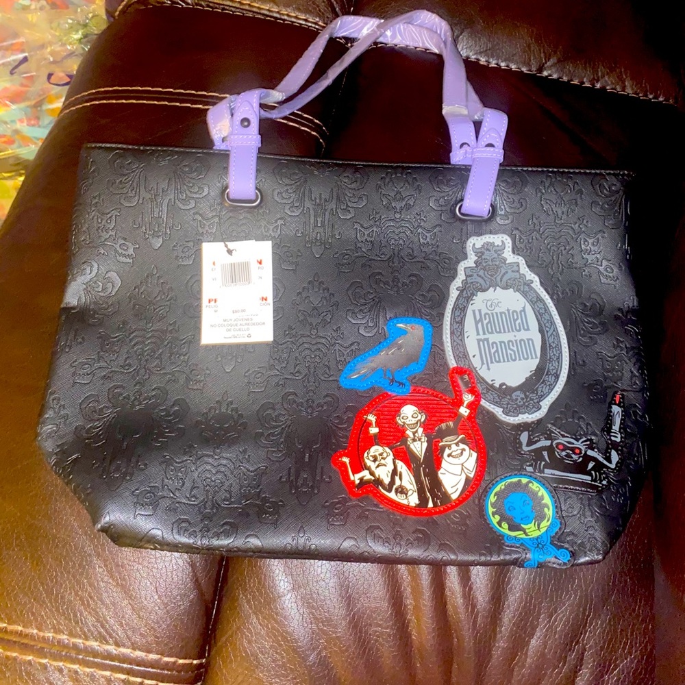Disney WDW Haunted Mansion Loungefly Tote Bag NWT